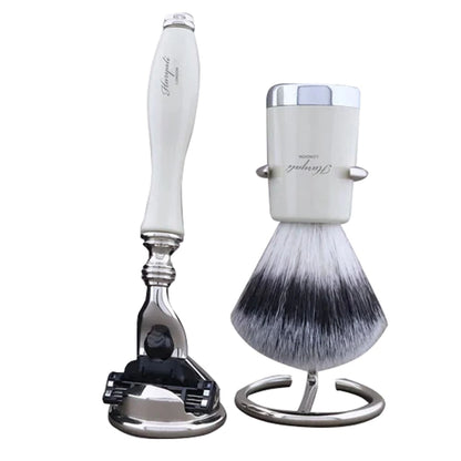 Rotta Silver Synthetic Brush Shaving Kit For Men