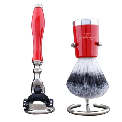 Rotta Silver Synthetic Brush Shaving Kit For Men