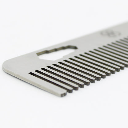 Scalpmaster grooming comb with stylish black leather pouch