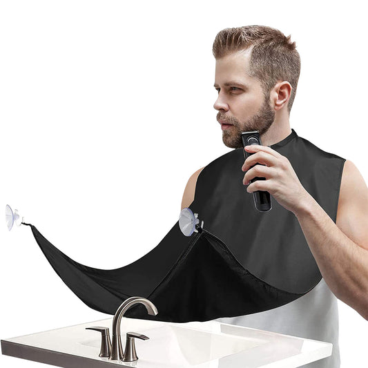 Shaving Mirror Apron with Grip for Mess-Free Grooming