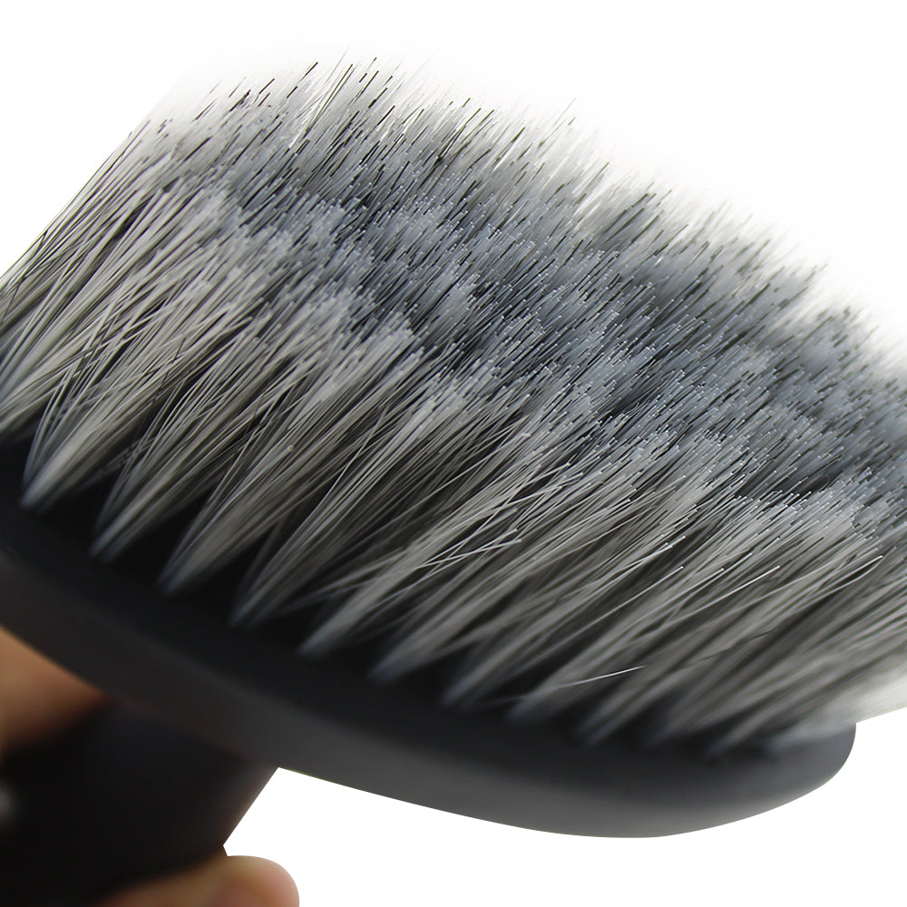 BrushnBlade Barber Neck Duster with Black Plastic Handle