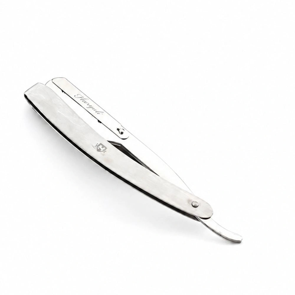 Stainless Steel Cut Throat Razor with Replaceable Blade