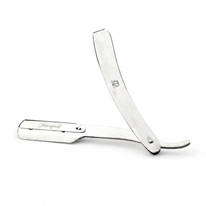 Stainless Steel Cut Throat Razor with Replaceable Blade
