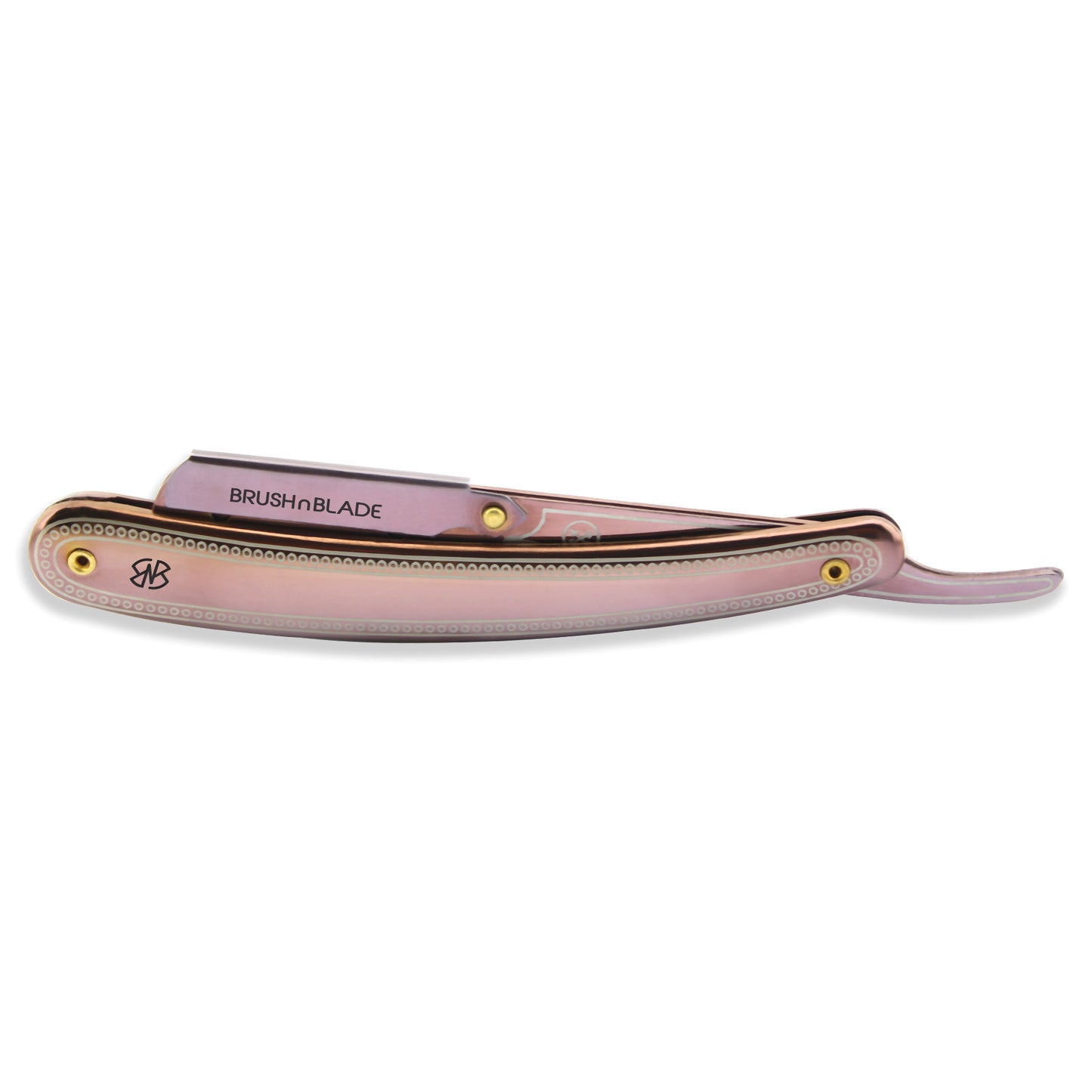 Stainless Steel Cut Throat Razor Rose Gold at brushnblade