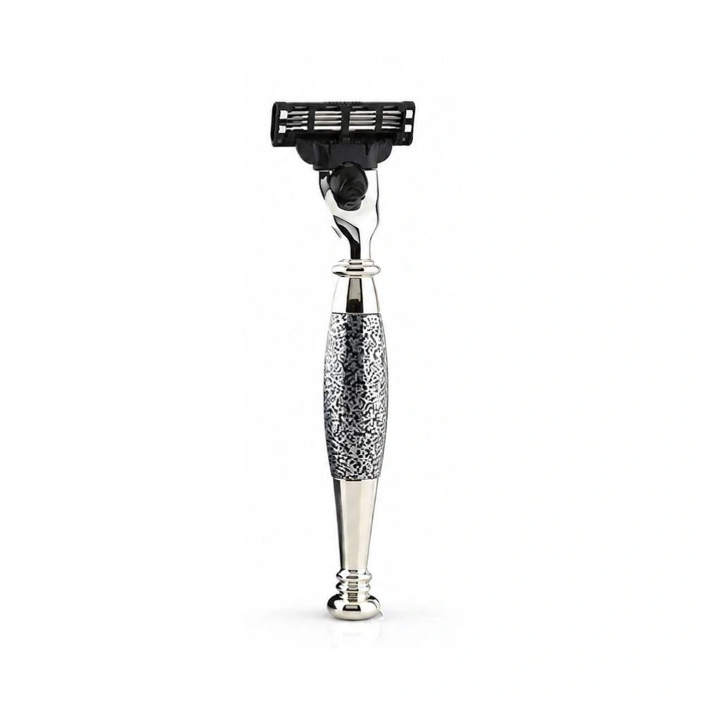 Tandoori Half Antique Silver 3 Edge Shaving Razor