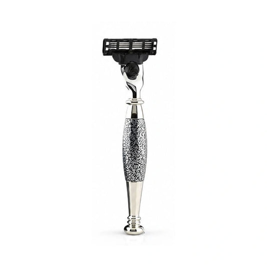 Tandoori Half Antique Silver 3 Edge Shaving Razor