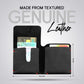 Textured Black Leather Card Holder Slim Design