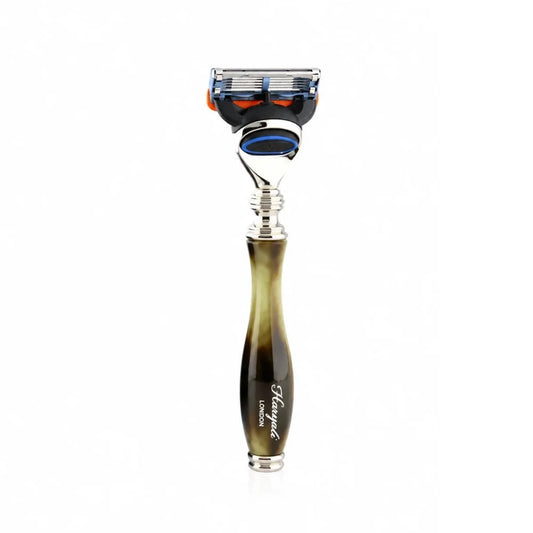 Tortoise Horn Imitation 5 Edge Shaving Razor