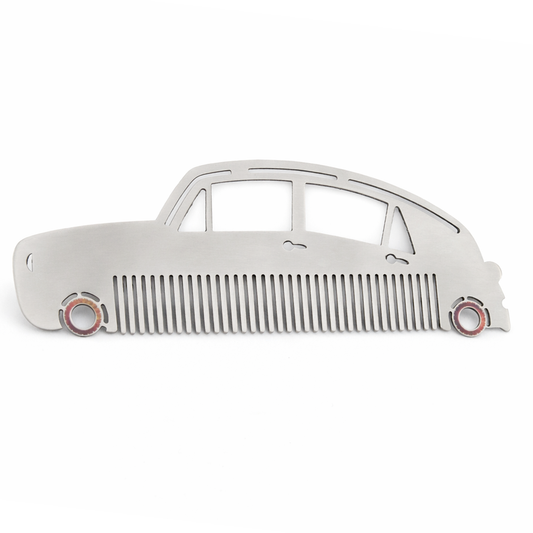Vintage Car Shape Stainless Steel Hair Comb
