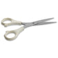White Hairdressing Scissors 6 Inch with Fixed Screws