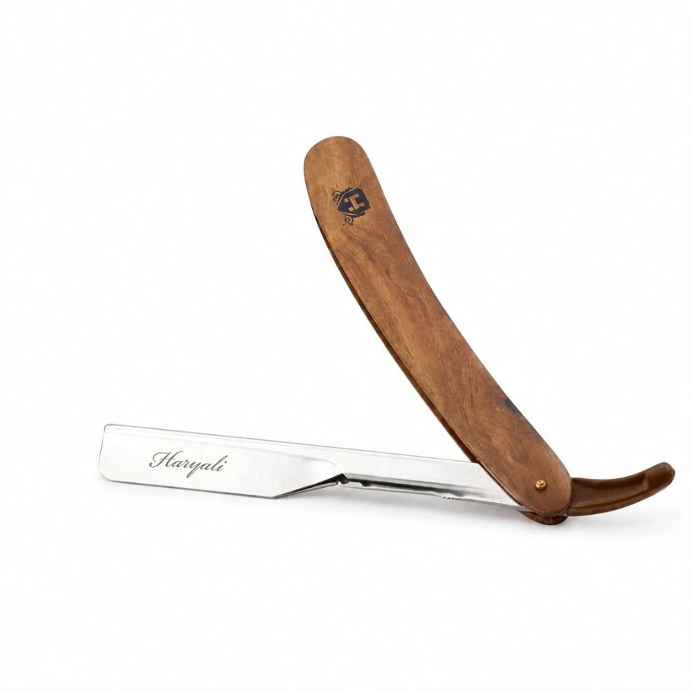 Wood Nali Handle Barber Straight Razor