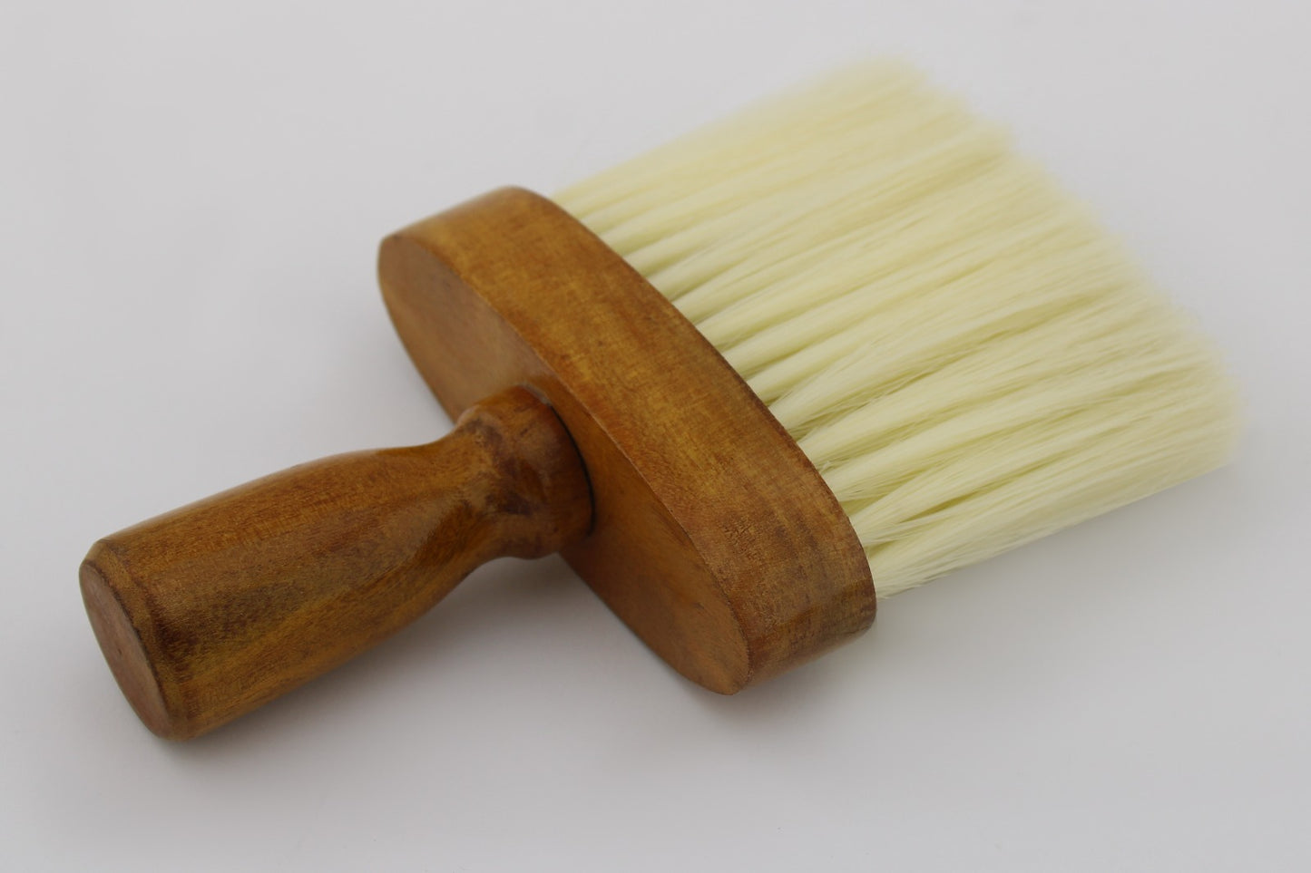 Wooden Barber Neck Duster and Brush for Professional Barbers