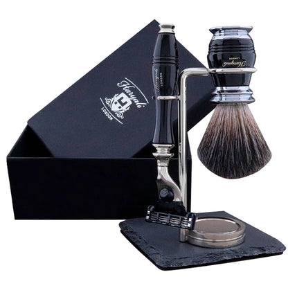 Apex Deluxe Men's Shave Kit With Black Badger