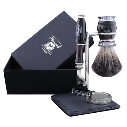 Apex Deluxe Men's Shave Kit With Black Badger