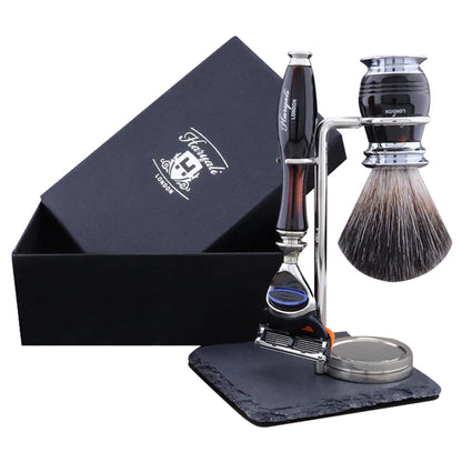 Apex Deluxe Men's Shave Kit With Black Badger