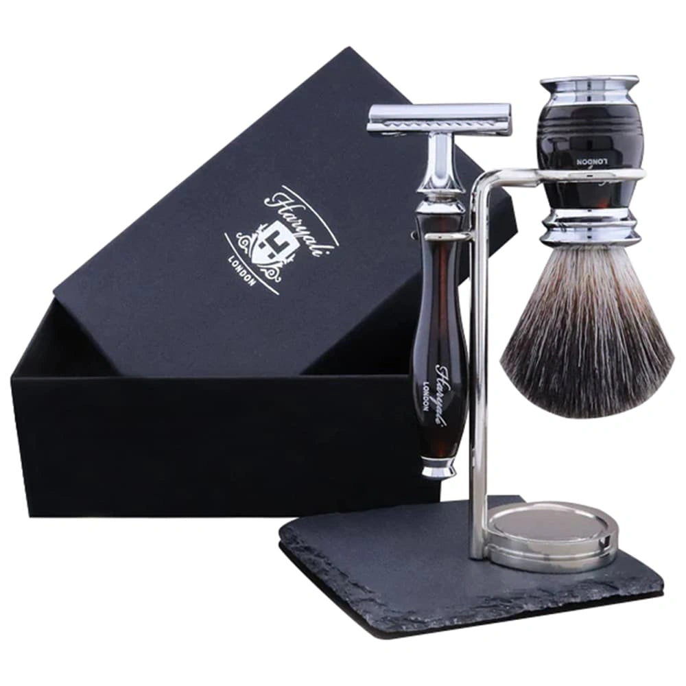 Apex Deluxe Men's Shave Kit With Black Badger