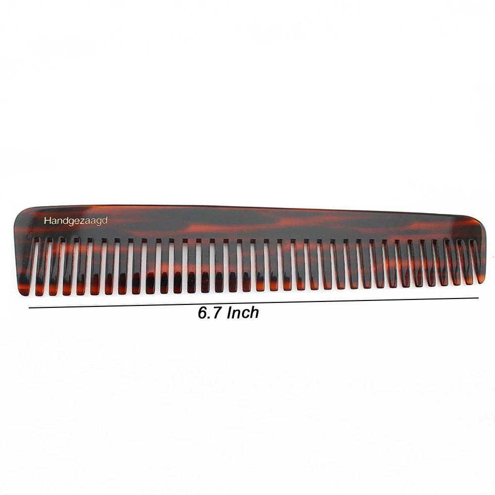 Premium Resin Hair Comb with Leather Pouch