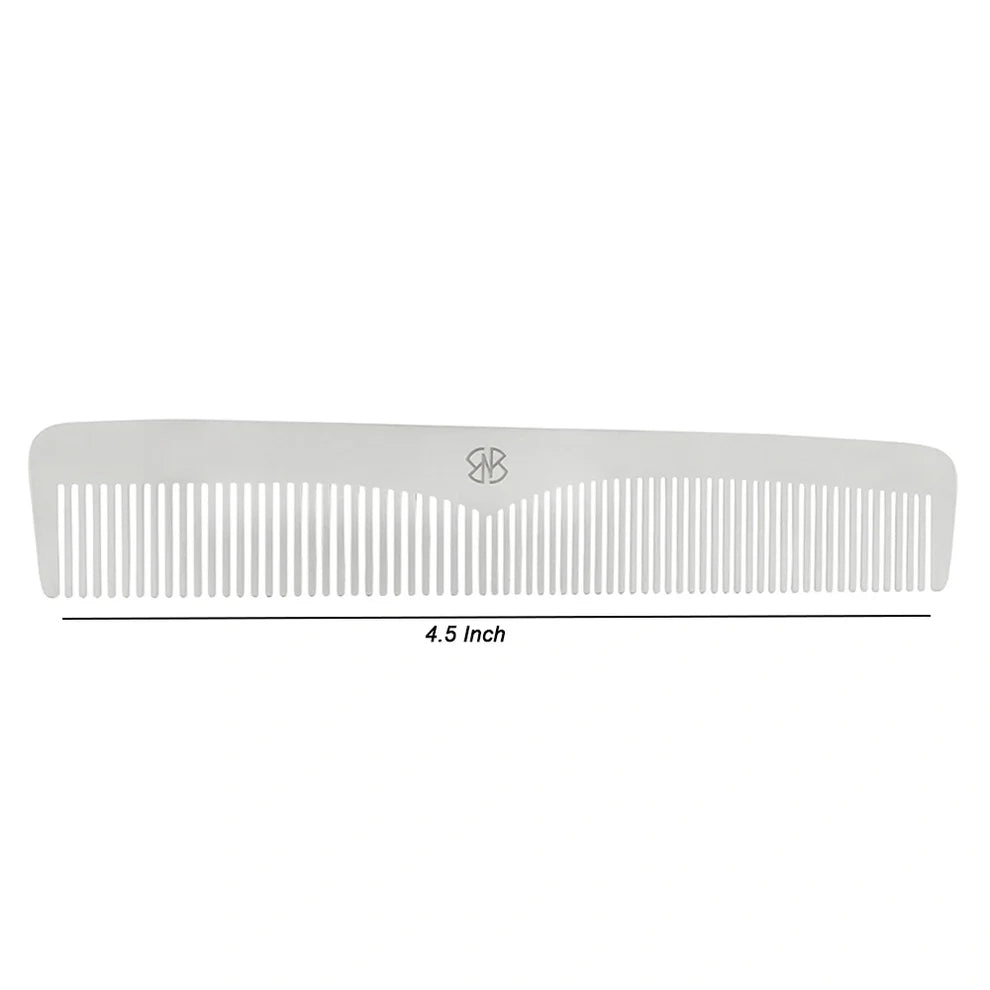 4.5''Antistatic Stainless Steel Beard & Hair Styling Pocket Comb