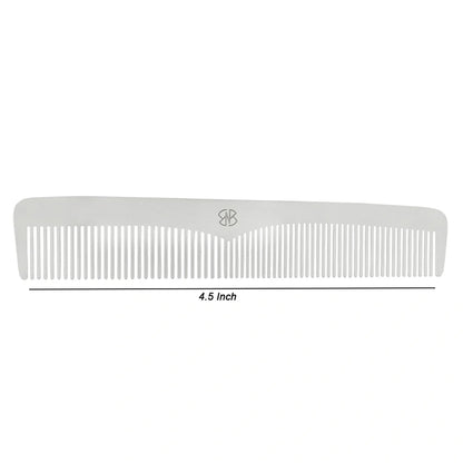4.5''Antistatic Stainless Steel Beard & Hair Styling Pocket Comb