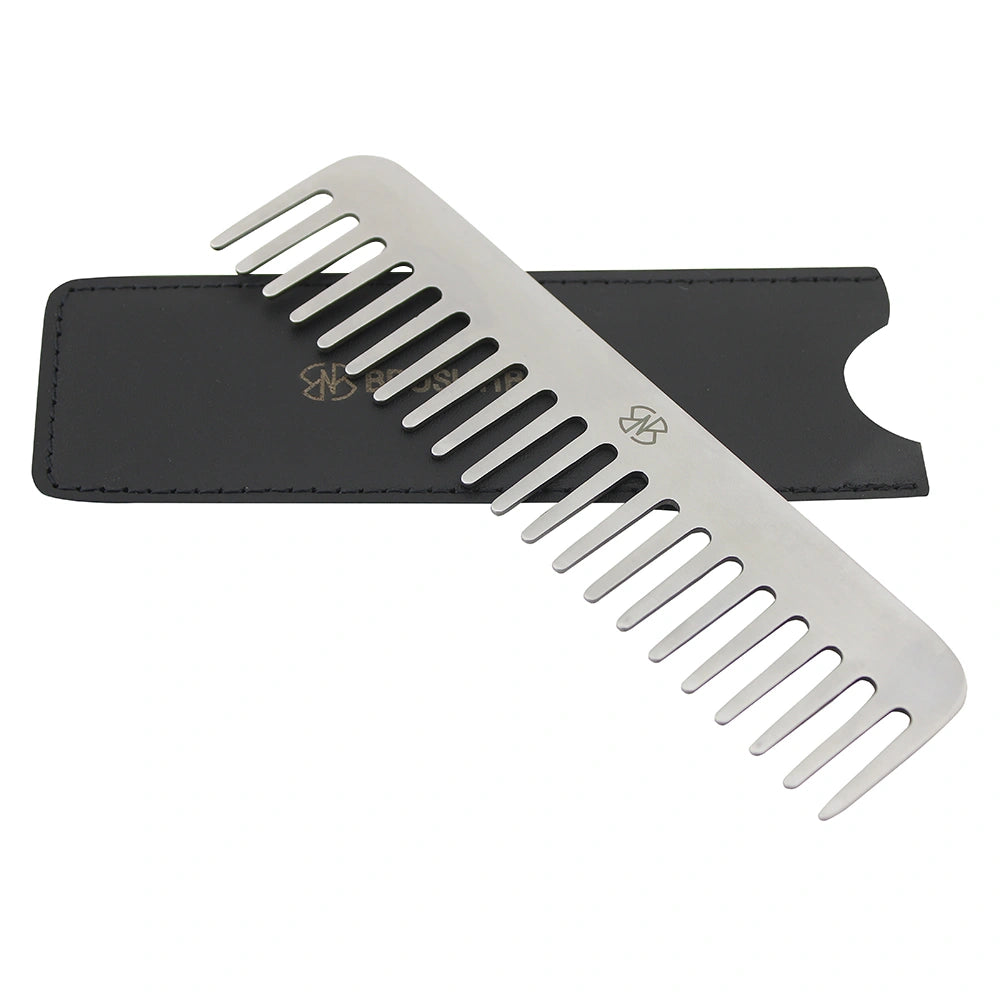 Premium Stainless Steel Wide Tooth Detangling Comb