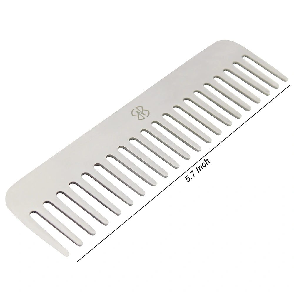 Premium Stainless Steel Wide Tooth Detangling Comb