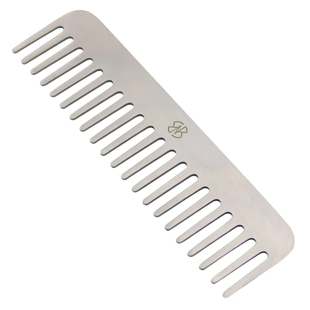 Premium Stainless Steel Wide Tooth Detangling Comb