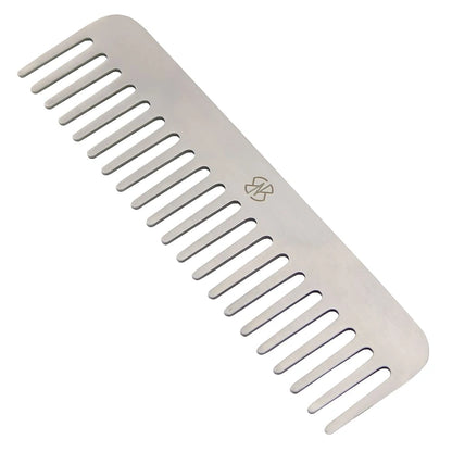 Premium Stainless Steel Wide Tooth Detangling Comb