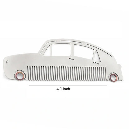 Vintage Car Shape Stainless Steel Hair Comb