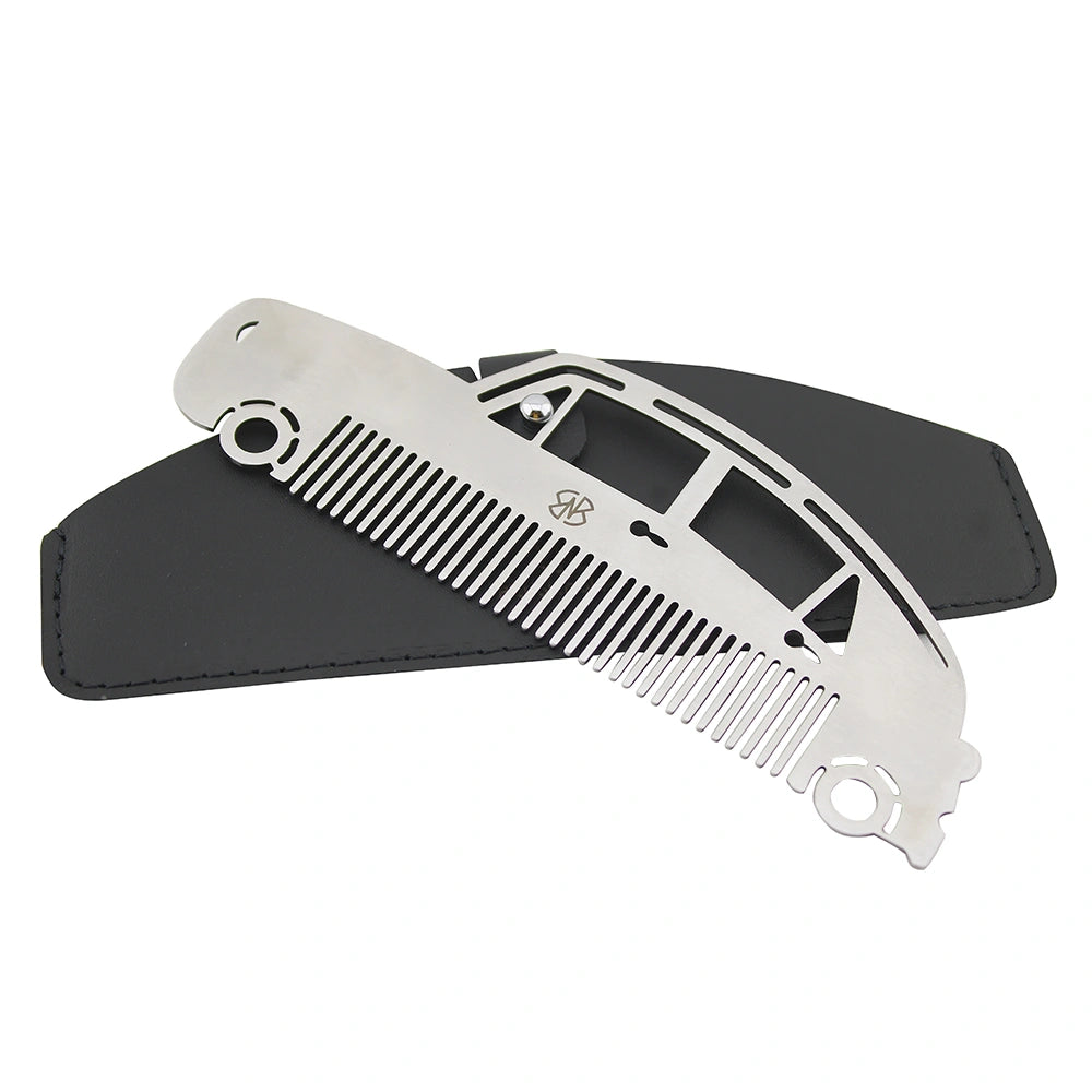 Vintage Car Shape Stainless Steel Hair Comb