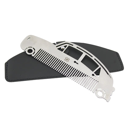 Vintage Car Shape Stainless Steel Hair Comb