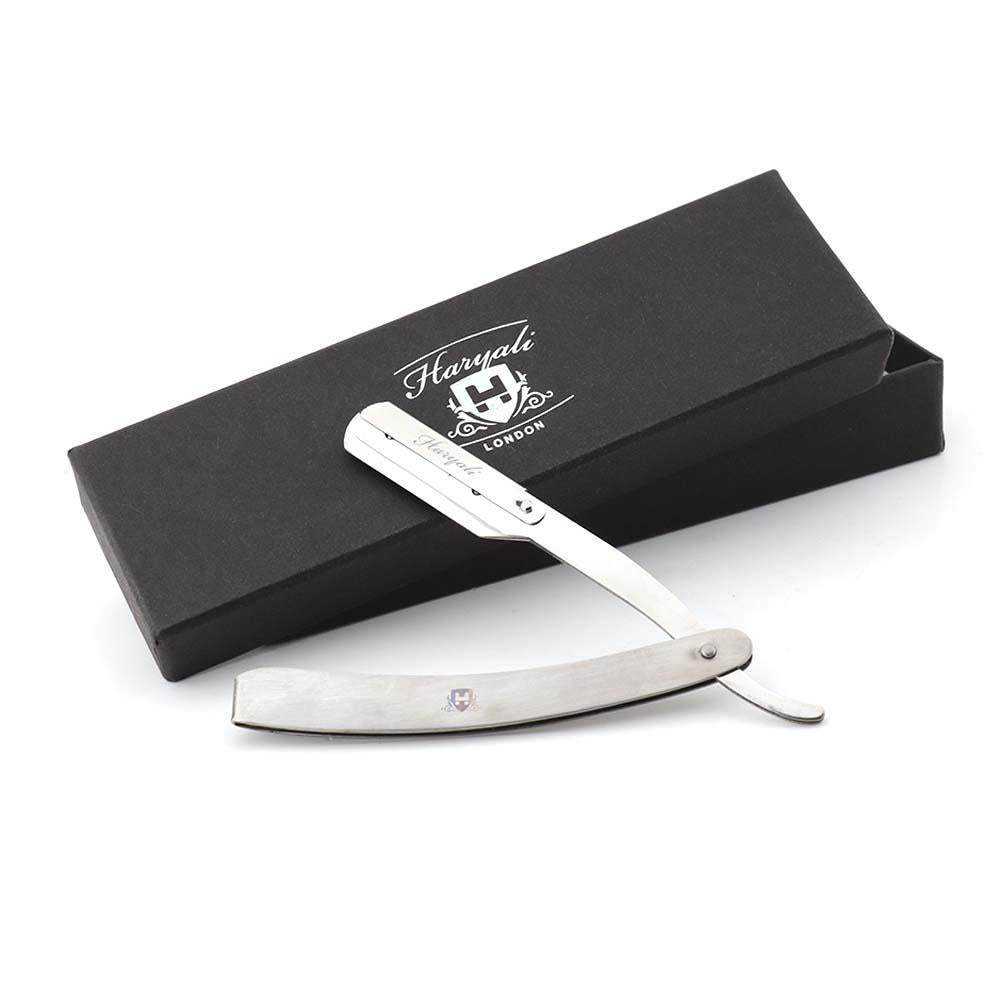 Stainless Steel Cut Throat Razor with Replaceable Blade