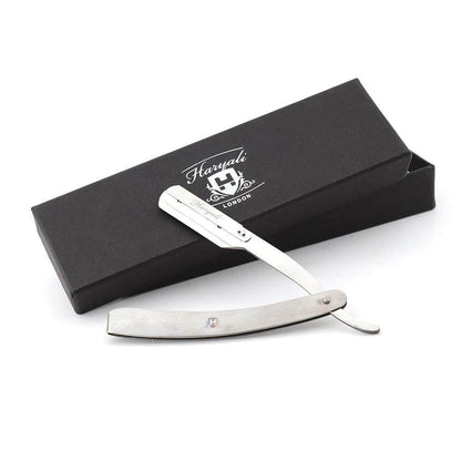Stainless Steel Cut Throat Razor with Replaceable Blade