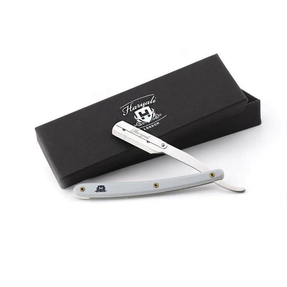 Replaceable Blade Cut Throat Razor in Plastic Handle