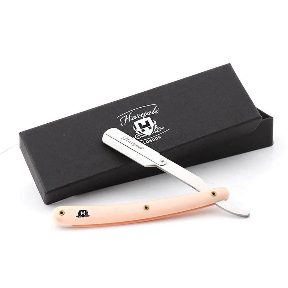 Replaceable Blade Cut Throat Razor in Plastic Handle