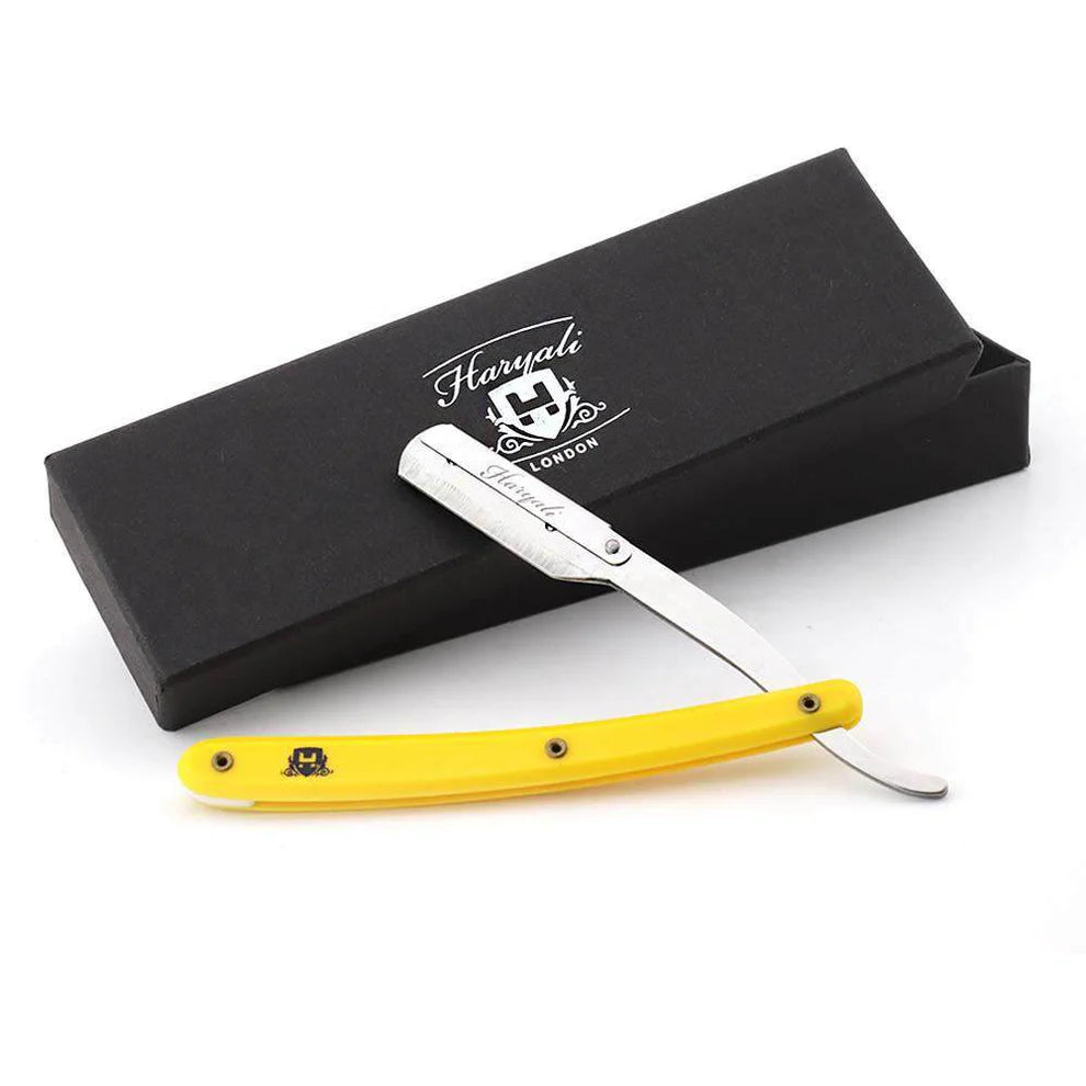 Replaceable Blade Cut Throat Razor in Plastic Handle