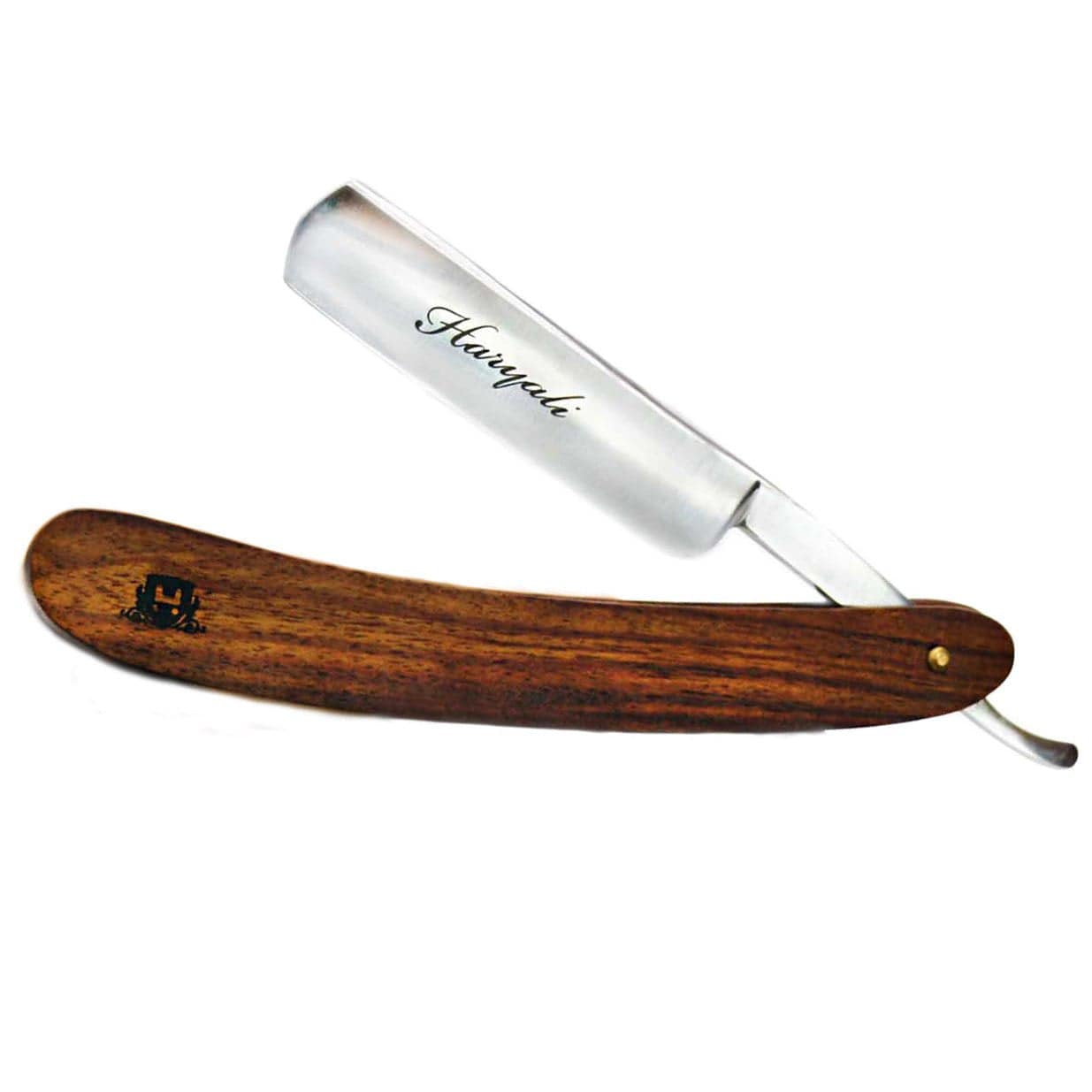 Get Classic Brown Wood Straight Razor Blade Now | BrushnBlade