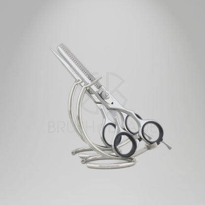 6” Silver Hairdressing Scissors Set with Offset Grip