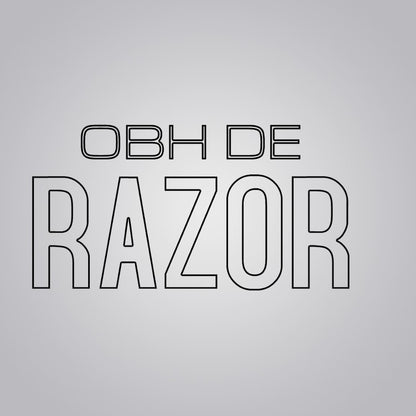 OBH Double Edge Safety Razor in Wooden, Ivory & Black Handle