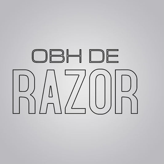 OBH Double Edge Safety Razor in Wooden, Ivory & Black Handle