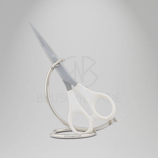 White 6” Hair Dressing Scissor with Fixed Screws