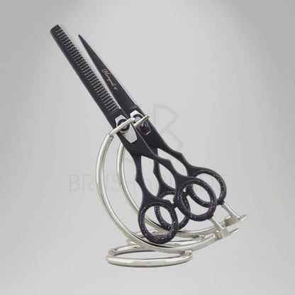 Black 6” Hairdressing Scissors Set with Adjustable Screws