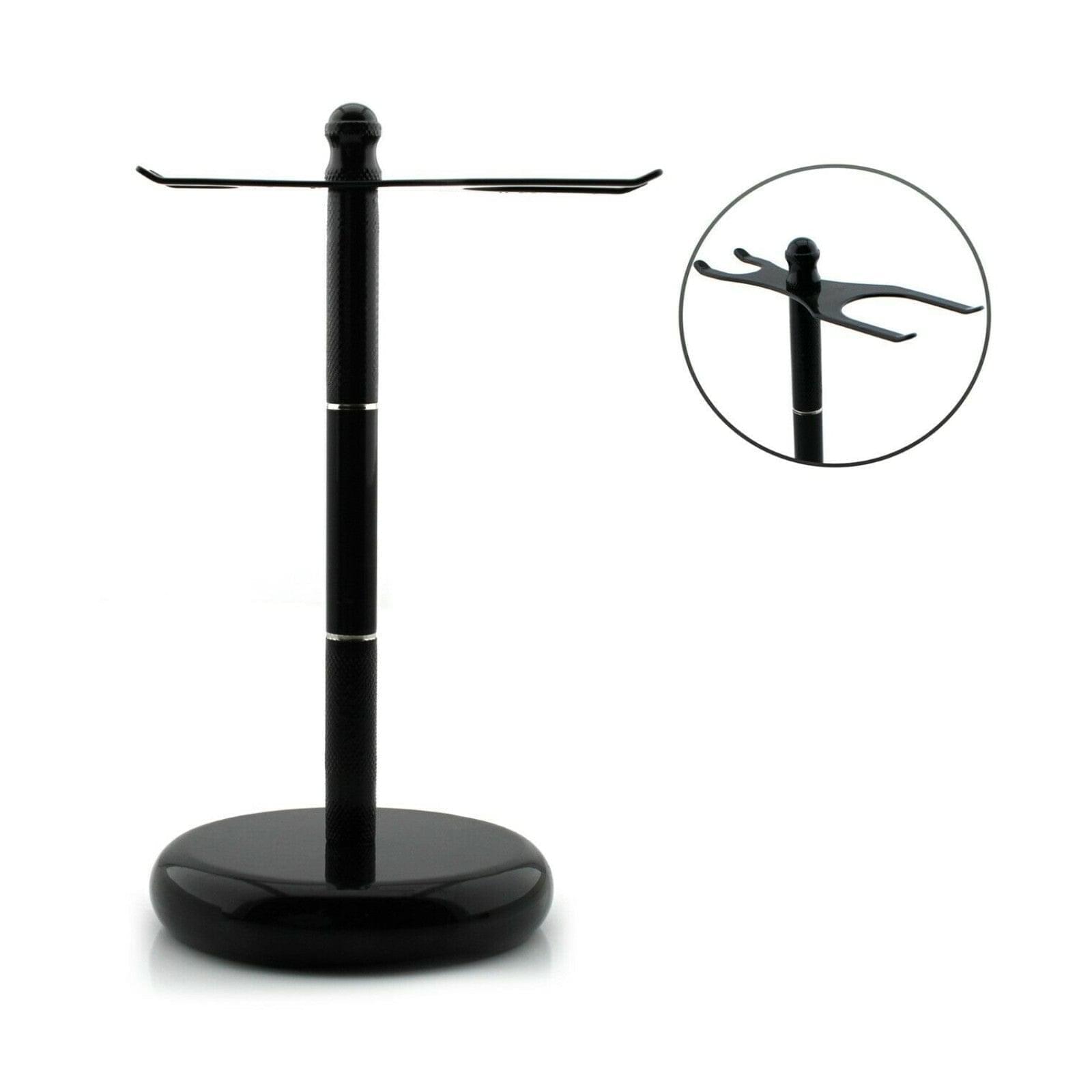Black Shaving Stand Holder for Razor and Brush - HARYALI LONDON