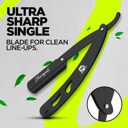 Cut Work Stainless Steel Replaceable Blade Cut Throat Razor