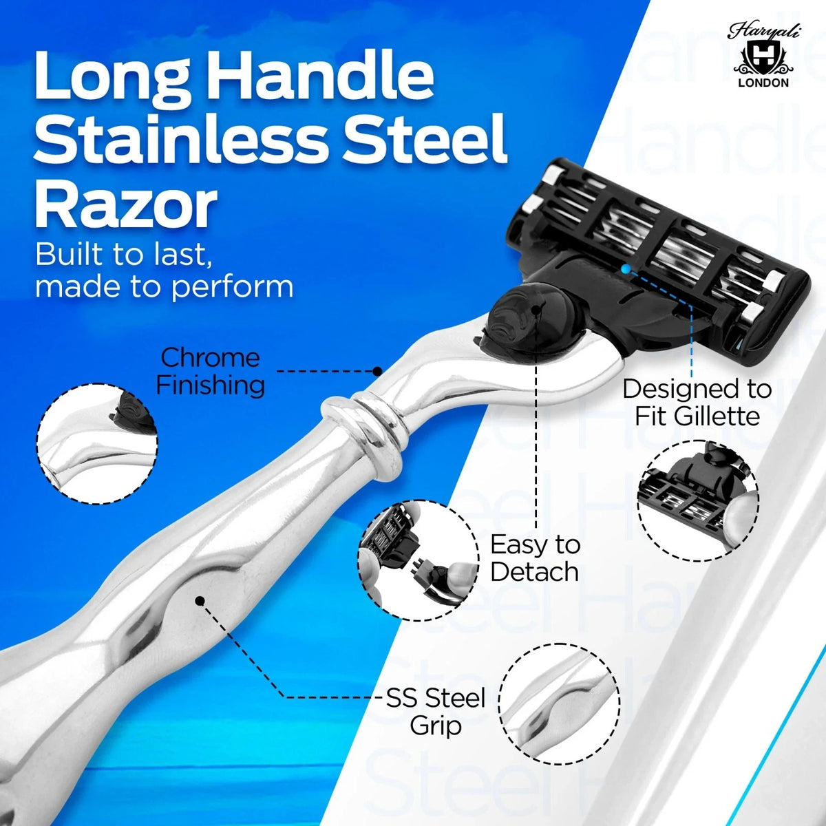 V Shaped Razor Buy Vase Stainless Steel 3 Edge Shaving Razor | BnB – BrushnBlade