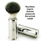 Compact Travel Shaving Brush with Synthetic Silvertip