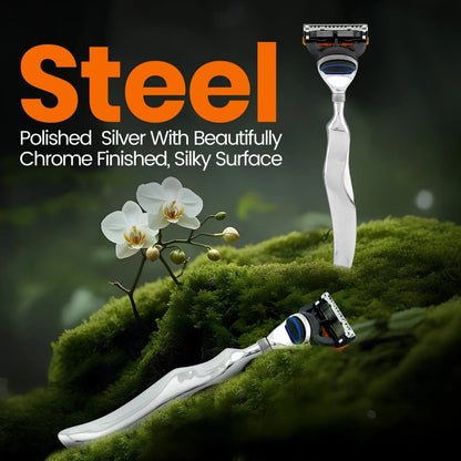 Wavy Stainless Steel Blade 5 Razor