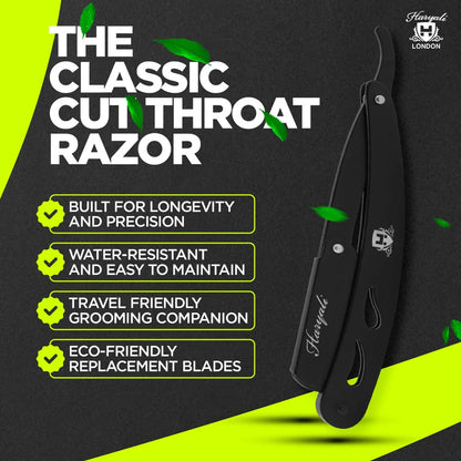 Cut Work Stainless Steel Replaceable Blade Cut Throat Razor