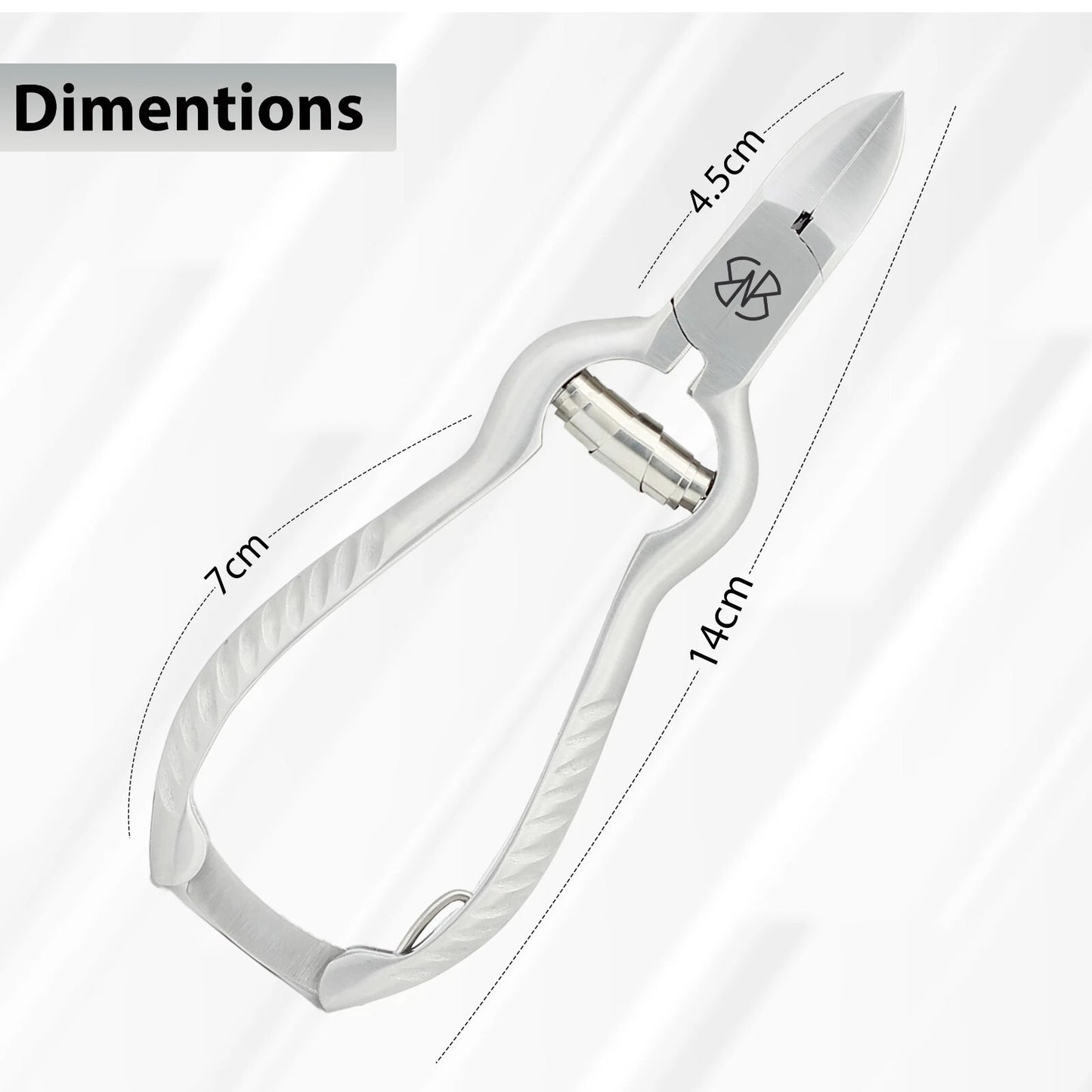 Professional Curved Toenail Clipper with Stainless Steel Precision