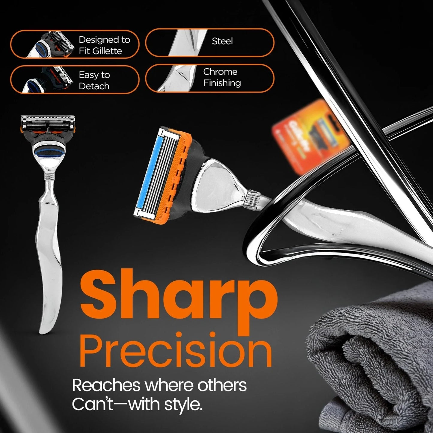 Wavy Stainless Steel Blade 5 Razor