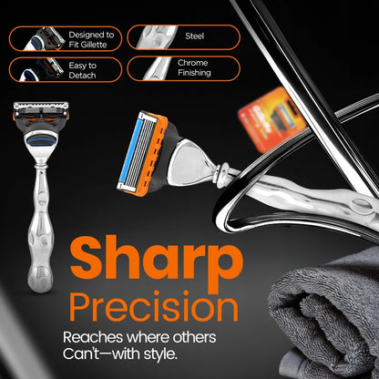 Vase Shape Stainless Steel 5 Blade Metal Razor